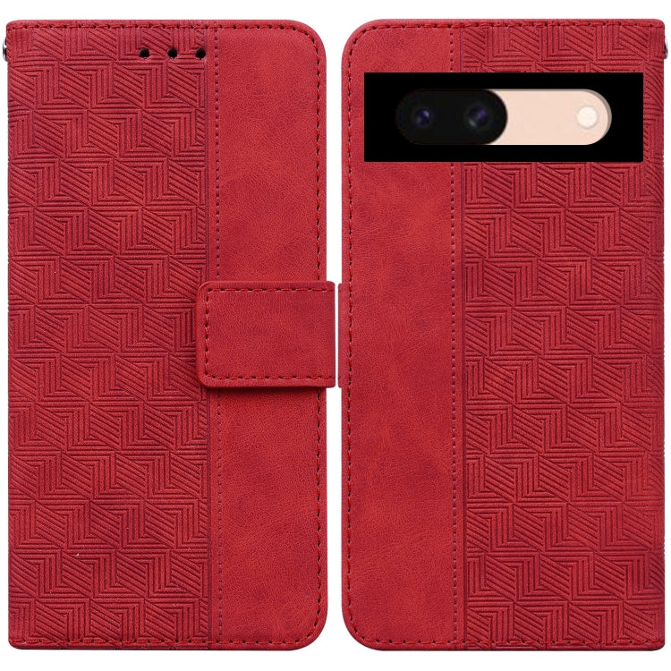 Geometric Embossed Leather Phone Case, For Google Pixel 10a, For Google Pixel 9a, For Google Pixel 9 Pro 5G, For Google Pixel 9, For Google Pixel 8a