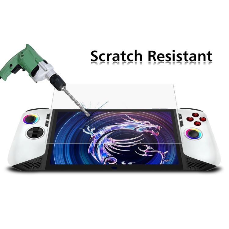 2pcs 9H 0.3mm Explosion-proof Tempered Glass Film, For MSI Claw 8 AI+, For MSI Claw 7 inch Game Console