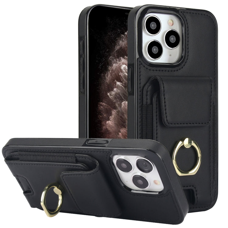 Elastic Card Bag Ring Holder Phone Case