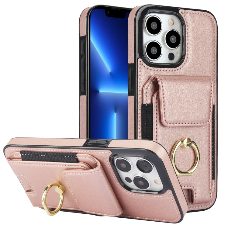 Elastic Card Bag Ring Holder Phone Case, For iPhone 18 Pro / 17 Pro, For iPhone 18 Pro Max / 17 Pro Max, For iPhone 17, For iPhone Air, For iPhone 16 Pro Max, For iPhone 16 Pro, For iPhone 16 Plus, For iPhone 16, For iPhone 15 Pro Max, For iPhone 15 Pr...