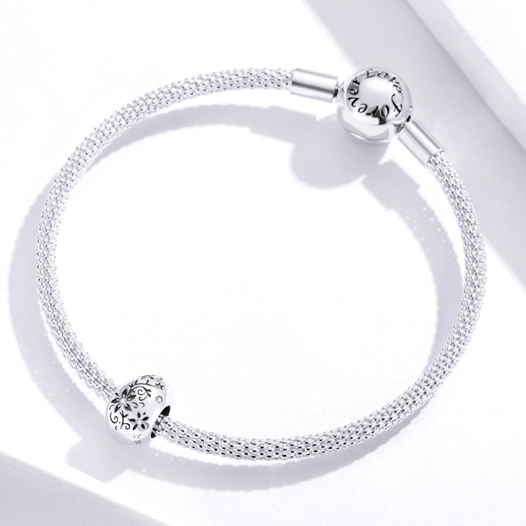 Easter Egg Retro Pattern Sterling Silver S925 Beaded DIY Bracelet Accessories