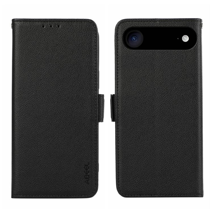 ABEEL Side-Magnetic Litchi Pattern Leather RFID Phone Case
