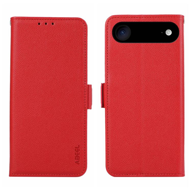 ABEEL Side-Magnetic Litchi Pattern Leather RFID Phone Case