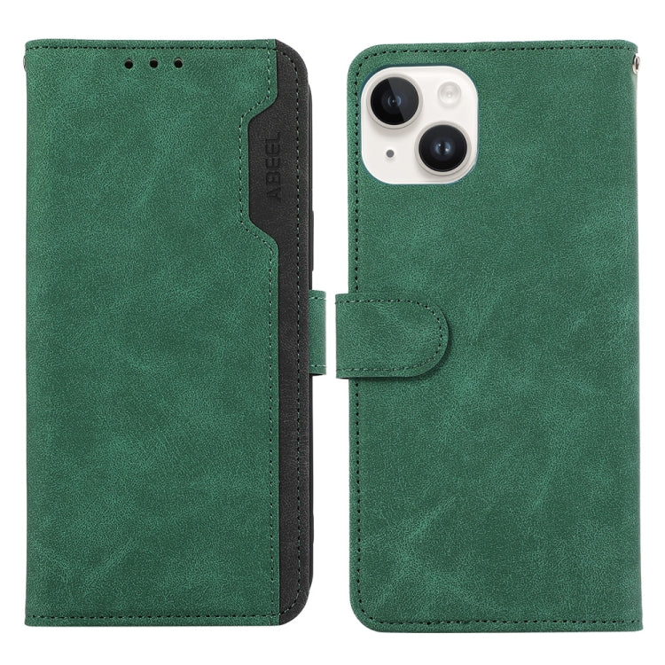 ABEEL Color Block Magnetic RFID Leather Phone Case