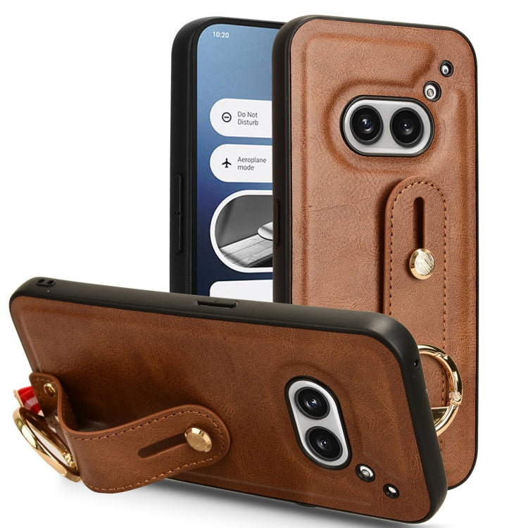 Wristband Leather Back Phone Case, For Nothing Phone 3a Lite, For Nothing CMF Phone 1, For Nothing Phone 2a