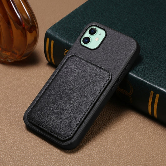 Étui de téléphone avec porte-cartes double et texture de veau D04, pour iPhone 11, pour iPhone 11 Pro, pour iPhone X / XS, pour iPhone XR, pour iPhone XS Max, pour iPhone 7 Plus / 8 Plus