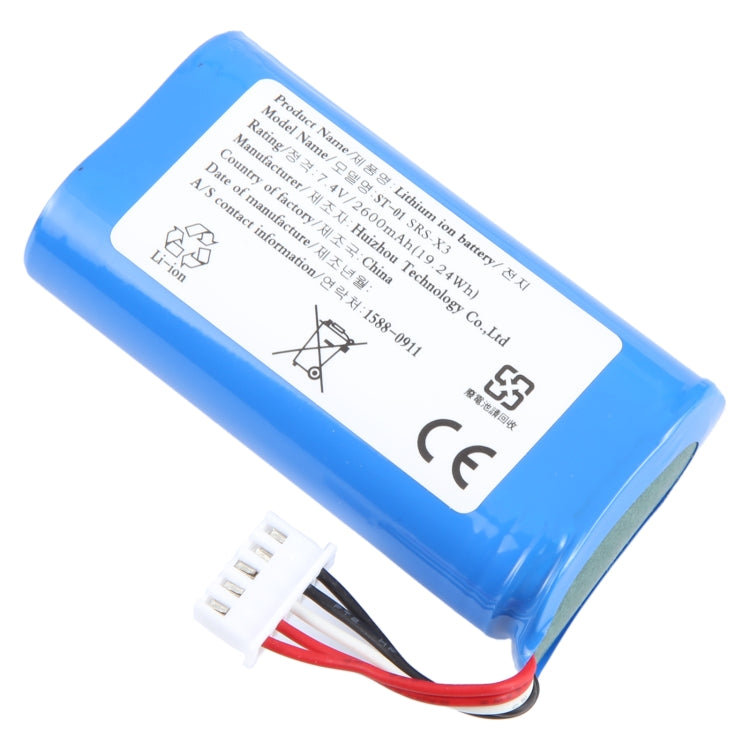 Batterie de remplacement pour Sony SRS-X3, SRS-XB2, SRS-XB20 (2 600 mAh), pour Sony SRS-X30/XB3/XB30/XB43 (ID659, ID659B, 5 200 mAh), pour Sony SRS-X33 (ST-03, 2 700 mAh)