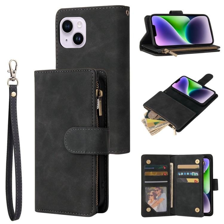Multifunctional Multi-Card Wallet Phone Leather Case, For iPhone 18 / 17, For iPhone 18 Pro / 17 Pro, For iPhone 18 Pro Max / 17 Pro Max, For iPhone Air, For iPhone 16 Pro Max, For iPhone 16 Pro, For iPhone 16 Plus, For iPhone 16, For iPhone 15 Pro Max...