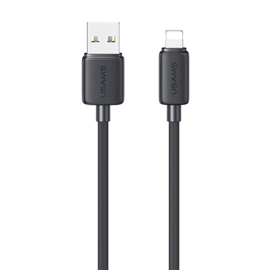 USAMS US-SJ694 USB to 8 Pin 2.4A Striped Fast Charge Data Cable, 1m, 2m