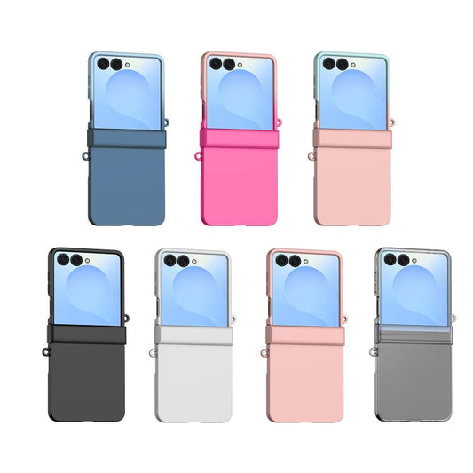 Three Parts Gradient Color Skin Feel PC Full Coverage Shockproof Phone Case, For Galaxy Z Flip8 5G, For Samsung Galaxy Z Flip5