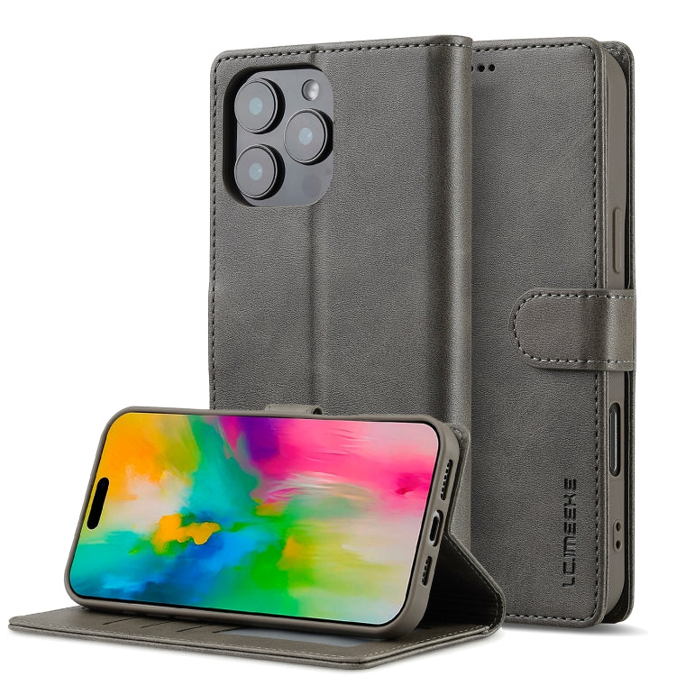 LC.IMEEKE Calf Texture Horizontal Flip Leather Case, For iPhone 18 Pro / 17 Pro, For iPhone 18 Pro Max / 17 Pro Max, For iPhone 16e / 17e, For iPhone 17, For iPhone Air, For iPhone 16 Pro Max