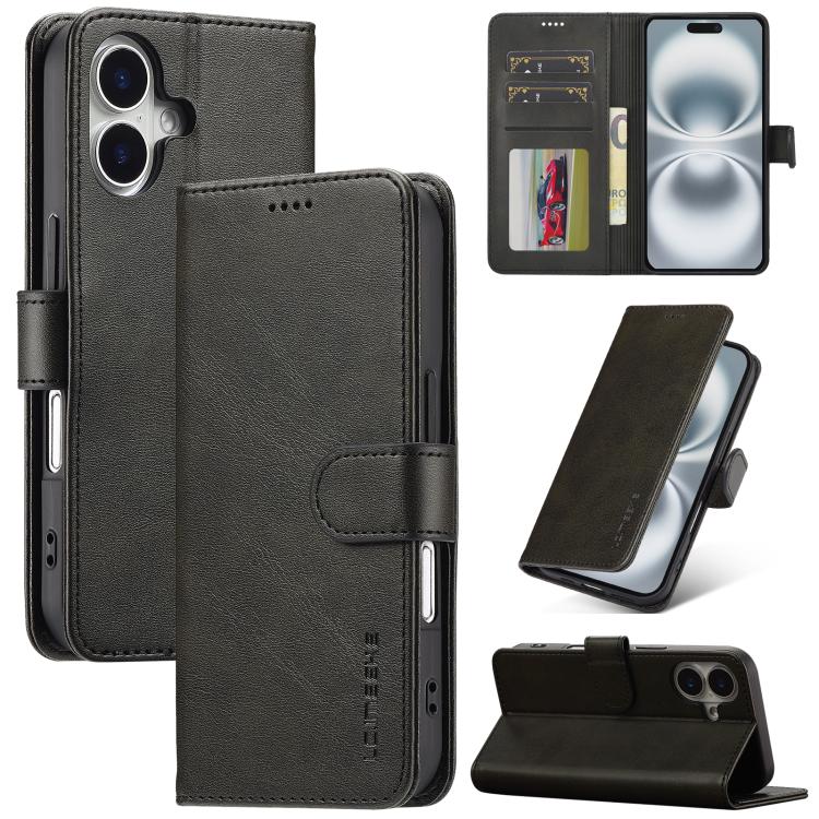 LC.IMEEKE Calf Texture Horizontal Flip Leather Case