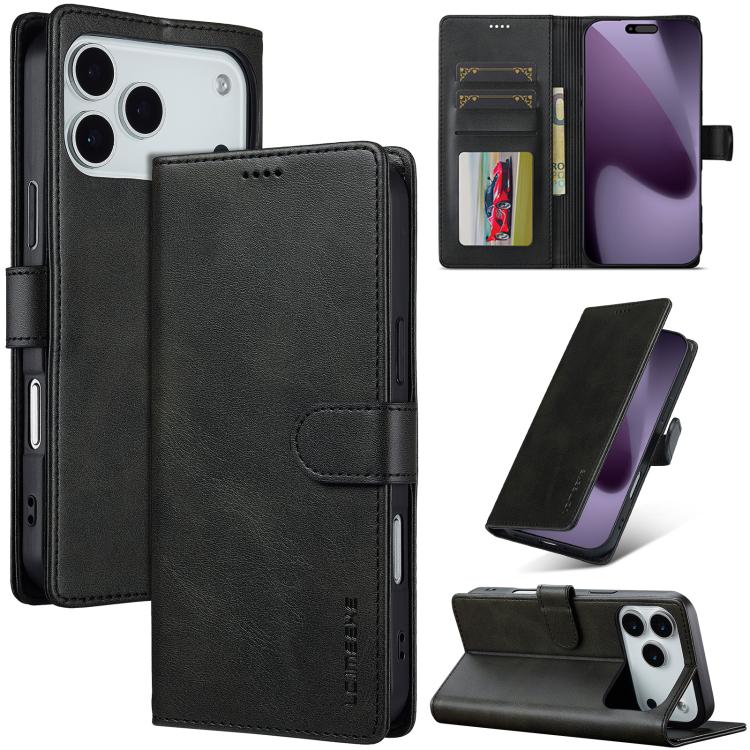 LC.IMEEKE Calf Texture Horizontal Flip Leather Case