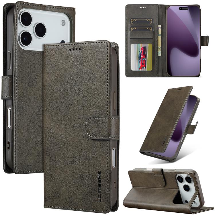 LC.IMEEKE Calf Texture Horizontal Flip Leather Case