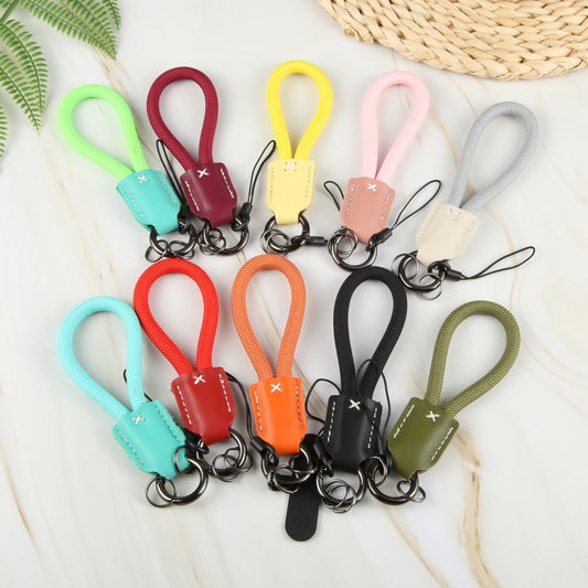 Keychain Pure Color Mobile Phone Anti-lost Short Lanyard