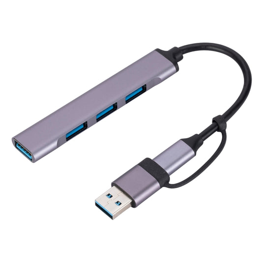 809-A 6 in 1 USB+Type-C to USB Multifunctional Docking Station HUB Adapter, 809-A