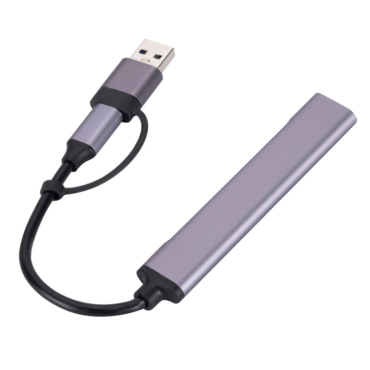 809-A 6 in 1 USB+Type-C to USB Multifunctional Docking Station HUB Adapter, 809-A