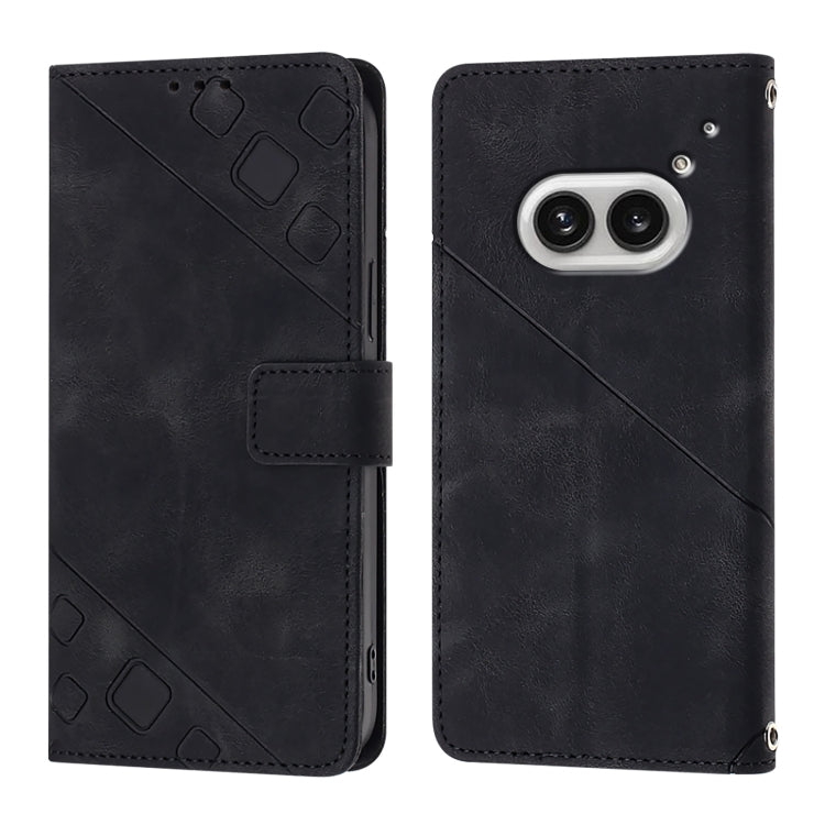 Skin-feel Embossed Leather Phone Case, For Nothing Phone 4a Pro, For Nothing Phone 4a, For Nothing CMF Phone 1, For Nothing Phone 2a