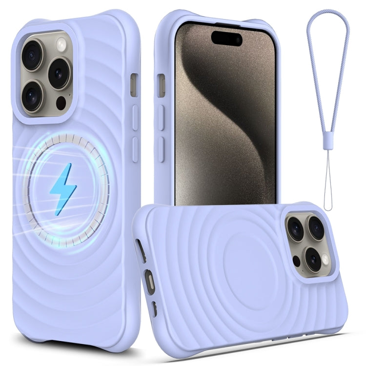Wellen-Textur MagSafe magnetische Flüssigsilikon-Handyhülle, für iPhone 17e / 16e, für iPhone 17 Pro Max, für iPhone 17 Pro, für iPhone 17, für iPhone Air, für iPhone 16 Pro Max, für iPhone 16 Pro, für iPhone 16 Plus, für iPhone 16, für iPhone 15 Pro Max