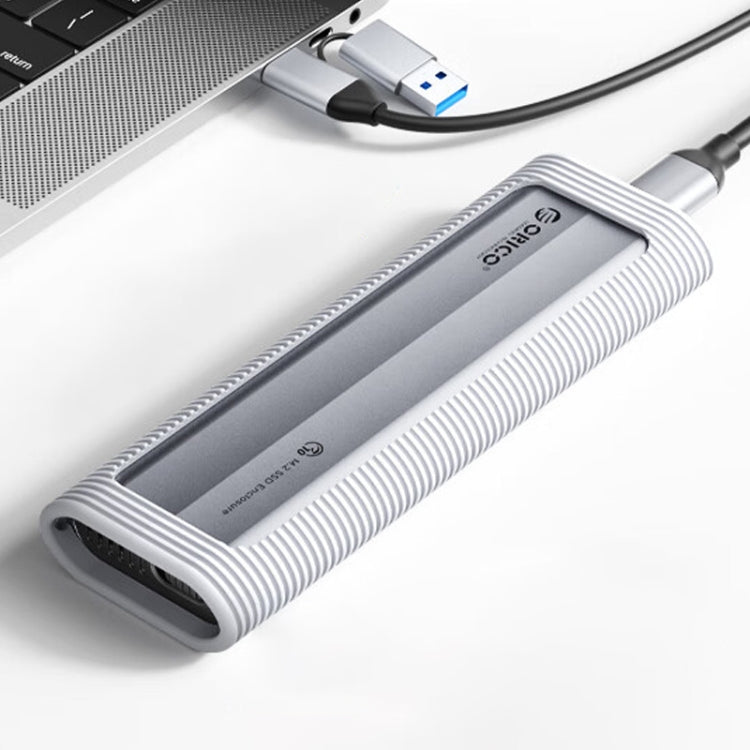 ORICO AXM2S-G2 10Gbps M.2 NVMe SSD Enclosure with 2 in 1 Type-C + USB-A Data Cable, AXM2S-G2