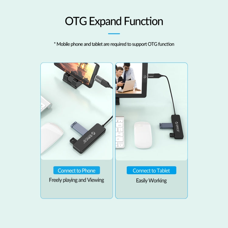 ORICO FL01-BK 4 Ports USB 2.0 HUB Expand Converter, FL01