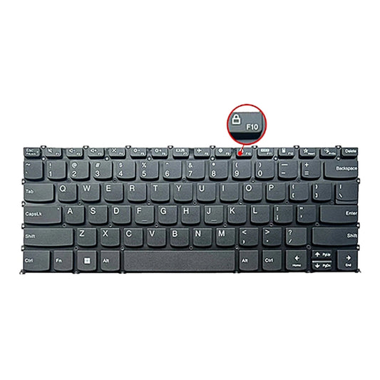 US Version Laptop Backlight Keyboard, F10 Key with Lock Icon, For Lenovo IdeaPad 5 / Yoga Slim 7 Pro (with Lock Icon)