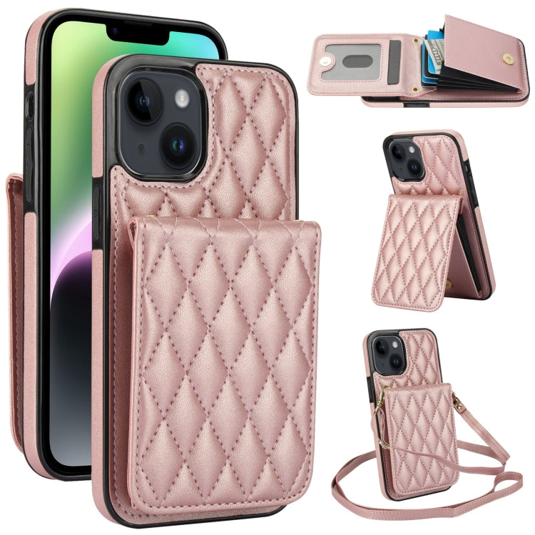 YM015 Crossbody Rhombic Card Bag RFID Phone Case, For iPhone 13 Pro Max, For iPhone 13 Pro, For iPhone 13, For iPhone 12 / 12 Pro, For iPhone 12 Pro Max, For iPhone 11 Pro Max, For iPhone 11, For iPhone 11 Pro