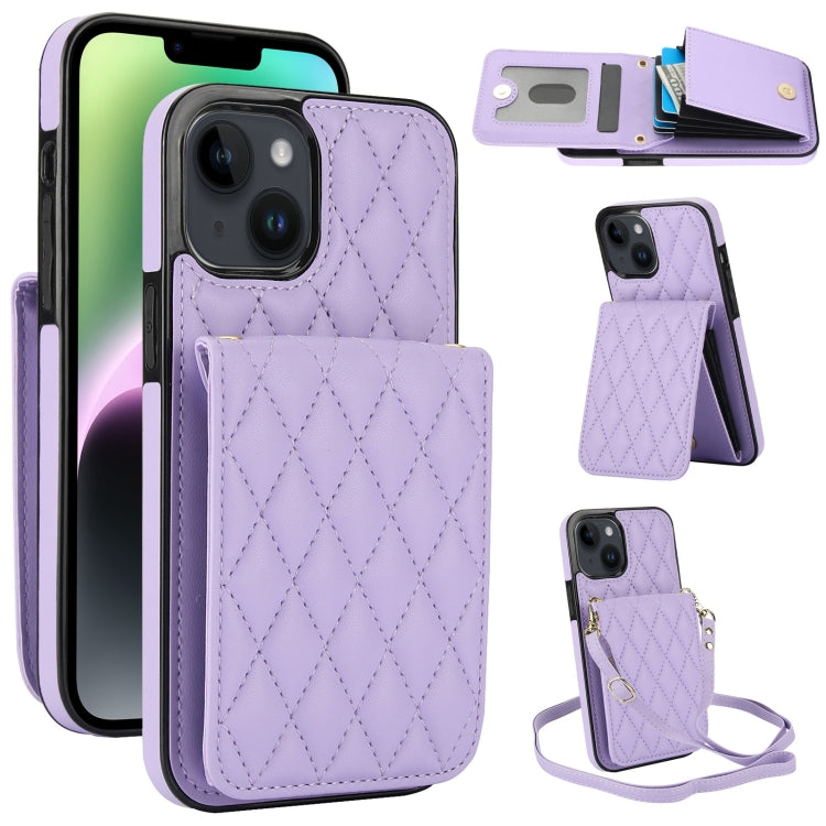 YM015 Crossbody Rhombic Card Bag RFID Phone Case, For iPhone 13 Pro Max, For iPhone 13 Pro, For iPhone 13, For iPhone 12 / 12 Pro, For iPhone 12 Pro Max, For iPhone 11 Pro Max, For iPhone 11, For iPhone 11 Pro