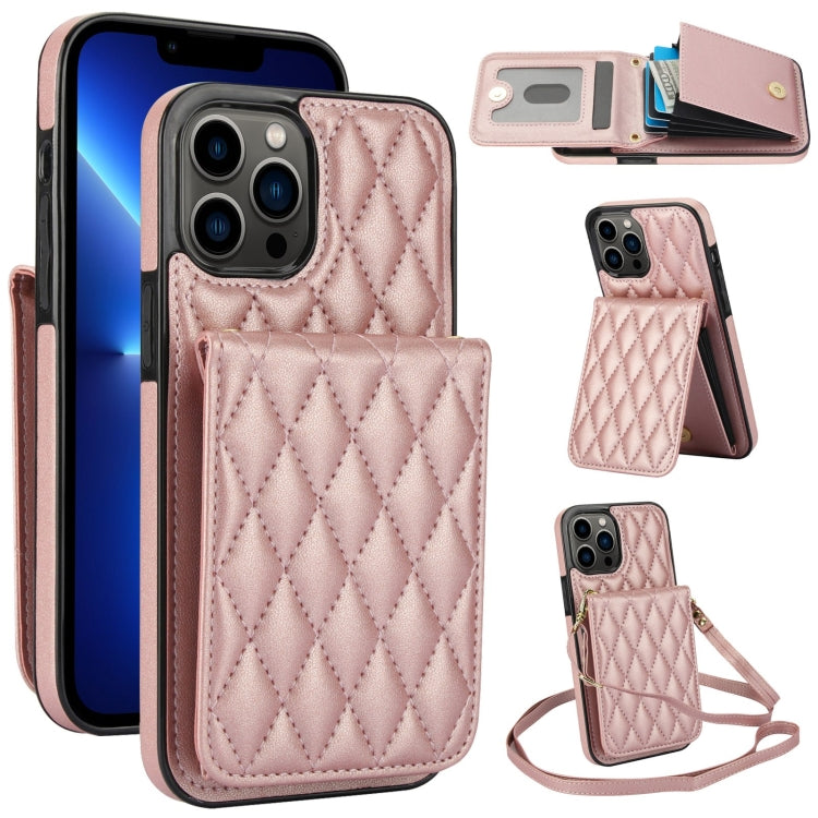 YM015 Crossbody Rhombic Card Bag RFID Phone Case, For iPhone 13 Pro Max, For iPhone 13 Pro, For iPhone 13, For iPhone 12 / 12 Pro, For iPhone 12 Pro Max, For iPhone 11 Pro Max, For iPhone 11, For iPhone 11 Pro