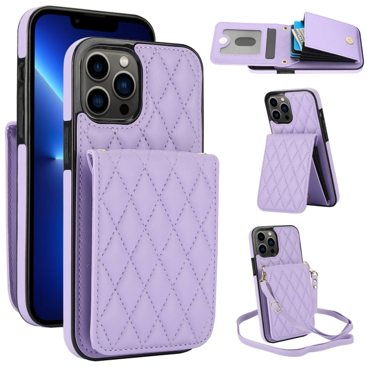 YM015 Crossbody Rhombic Card Bag RFID Phone Case, For iPhone 13 Pro Max, For iPhone 13 Pro, For iPhone 13, For iPhone 12 / 12 Pro, For iPhone 12 Pro Max, For iPhone 11 Pro Max, For iPhone 11, For iPhone 11 Pro