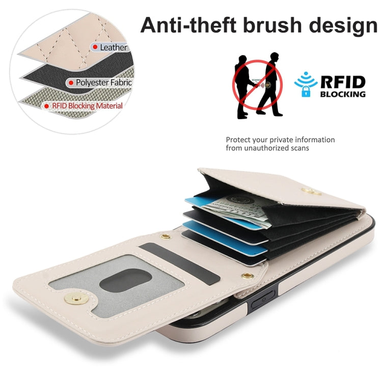YM015 Crossbody Rhombic Card Bag RFID Phone Case, For iPhone 13 Pro Max, For iPhone 13 Pro, For iPhone 13, For iPhone 12 / 12 Pro, For iPhone 12 Pro Max, For iPhone 11 Pro Max, For iPhone 11, For iPhone 11 Pro