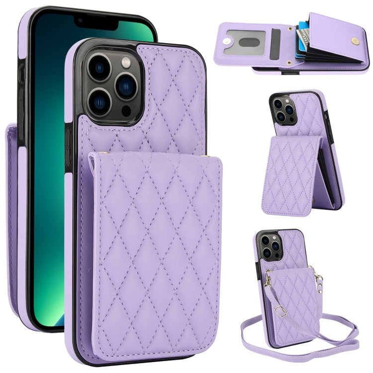 YM015 Crossbody Rhombic Card Bag RFID Phone Case, For iPhone 13 Pro Max, For iPhone 13 Pro, For iPhone 13, For iPhone 12 / 12 Pro, For iPhone 12 Pro Max, For iPhone 11 Pro Max, For iPhone 11, For iPhone 11 Pro