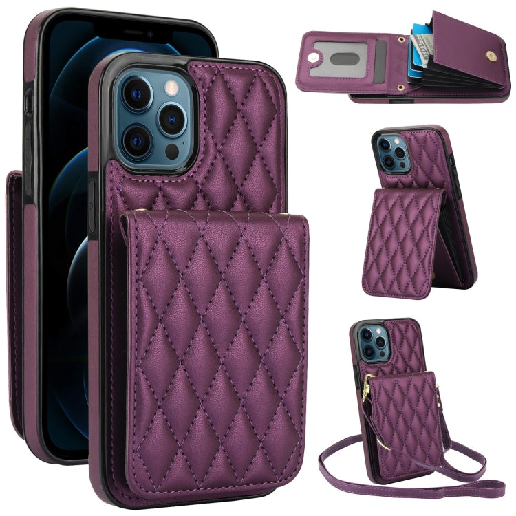 YM015 Crossbody Rhombic Card Bag RFID Phone Case, For iPhone 13 Pro Max, For iPhone 13 Pro, For iPhone 13, For iPhone 12 / 12 Pro, For iPhone 12 Pro Max, For iPhone 11 Pro Max, For iPhone 11, For iPhone 11 Pro