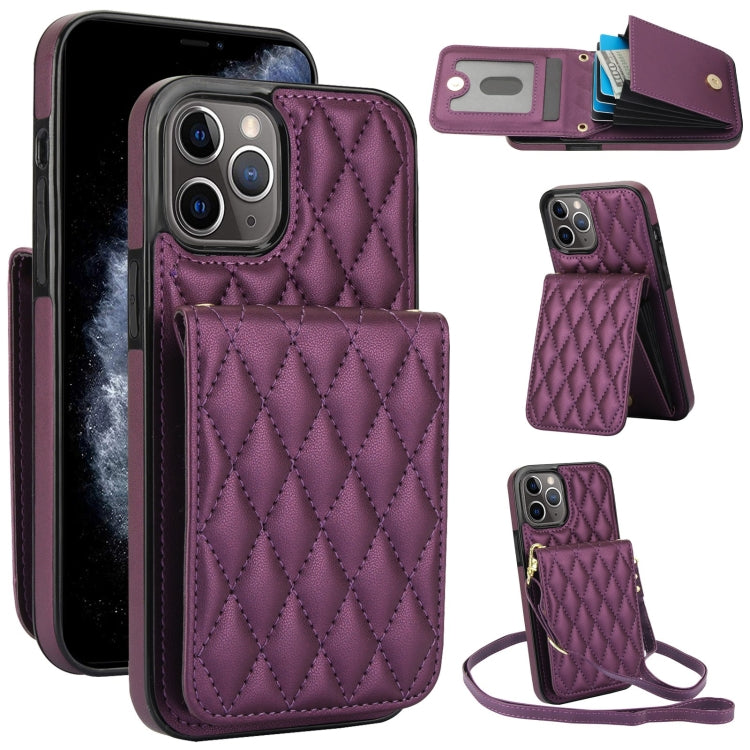 YM015 Crossbody Rhombic Card Bag RFID Phone Case, For iPhone 13 Pro Max, For iPhone 13 Pro, For iPhone 13, For iPhone 12 / 12 Pro, For iPhone 12 Pro Max, For iPhone 11 Pro Max, For iPhone 11, For iPhone 11 Pro