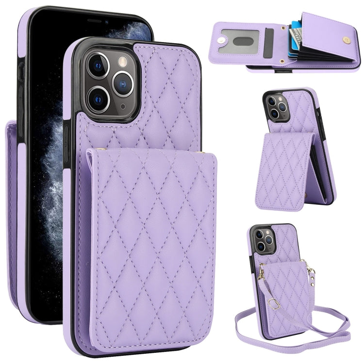 YM015 Crossbody Rhombic Card Bag RFID Phone Case, For iPhone 13 Pro Max, For iPhone 13 Pro, For iPhone 13, For iPhone 12 / 12 Pro, For iPhone 12 Pro Max, For iPhone 11 Pro Max, For iPhone 11, For iPhone 11 Pro