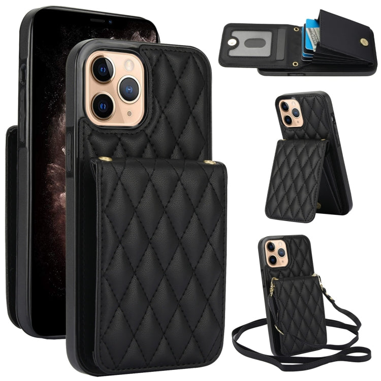 YM015 Crossbody Rhombic Card Bag RFID Phone Case, For iPhone 13 Pro Max, For iPhone 13 Pro, For iPhone 13, For iPhone 12 / 12 Pro, For iPhone 12 Pro Max, For iPhone 11 Pro Max, For iPhone 11, For iPhone 11 Pro