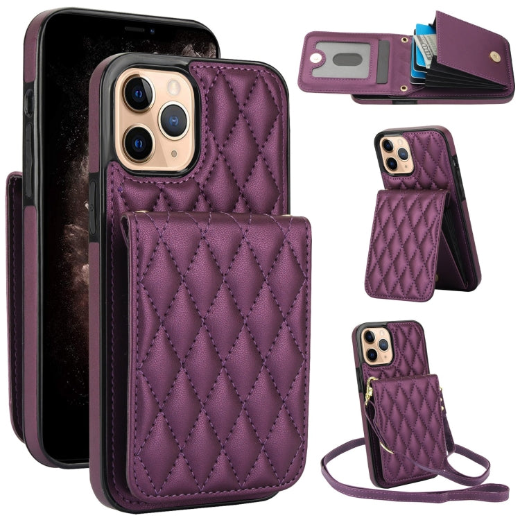 YM015 Crossbody Rhombic Card Bag RFID Phone Case, For iPhone 13 Pro Max, For iPhone 13 Pro, For iPhone 13, For iPhone 12 / 12 Pro, For iPhone 12 Pro Max, For iPhone 11 Pro Max, For iPhone 11, For iPhone 11 Pro