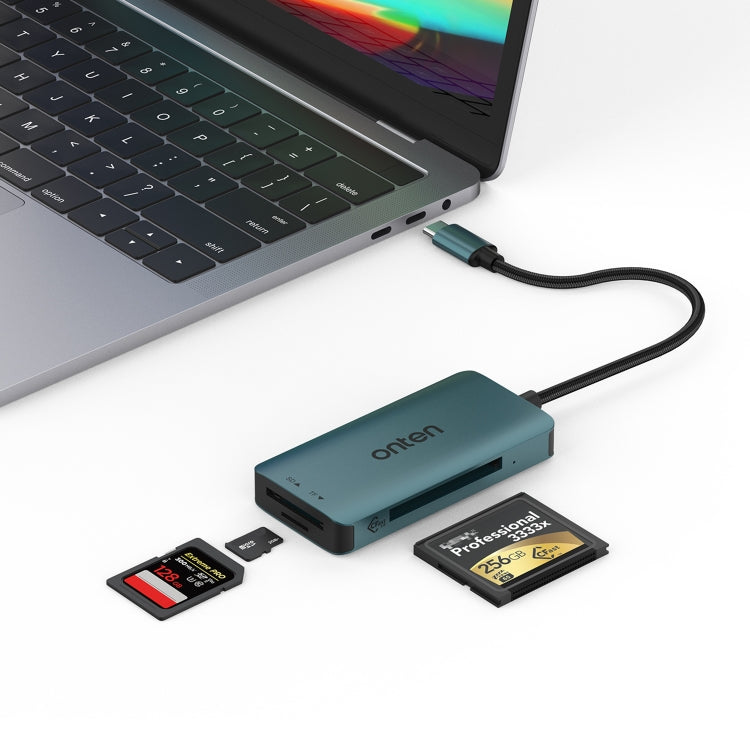 Onten C15 3 in 1 USB-C / Type-C to CFast 2.0 & SD & TF Card Reader, C15