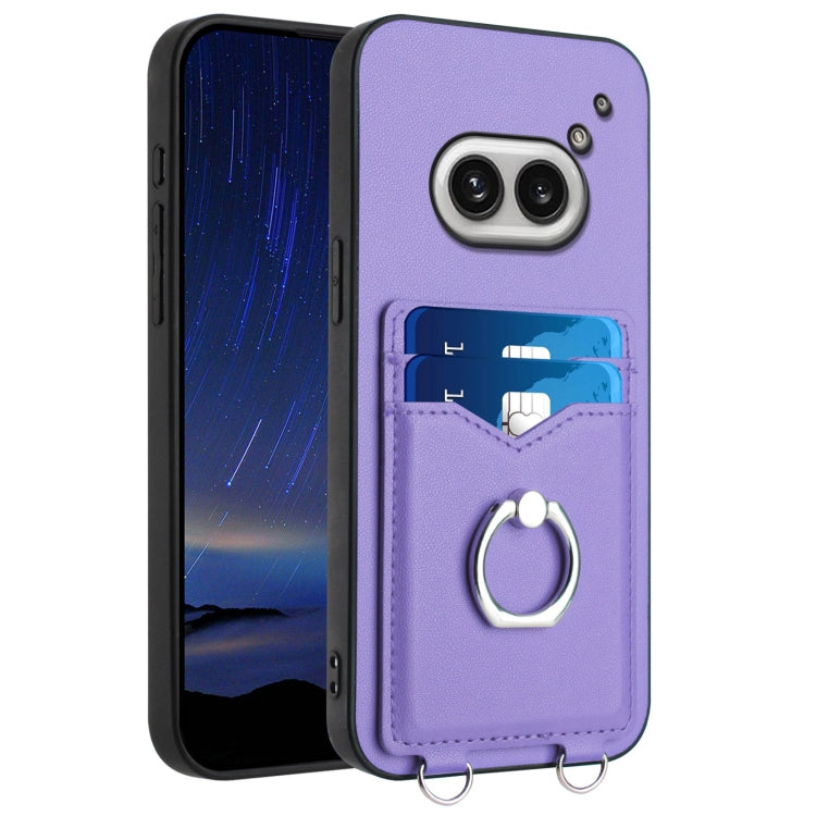 R20 Ring Card Holder Phone Case, For Nothing CMF Phone 2 Pro, For Nothing Phone 3a, For Nothing Phone 3a Pro, For Nothing Phone 2a
