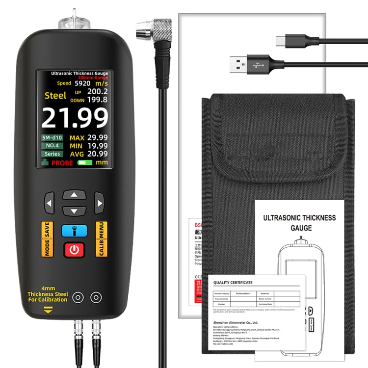 BSIDE T7 2.8 inch TFT Color Screen Ultrasonic Thickness Gauge, T7