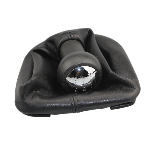 For Peugeot 207 / 307 / CC30 Car 5 Speed Gear Lever Hand Ball Leather Gear Shift Knob with Dustproof Cover, For Peugeot 207 / 307 / CC30