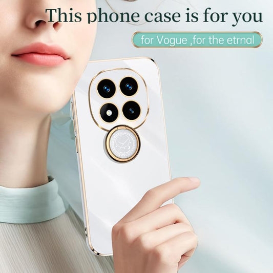 XINLI Straight Edge 6D Electroplate TPU Phone Case with Ring Holder, For Redmi Note 14 Pro 4G Global, For Redmi Note 14 4G 163.25mm, For Redmi Note 14 5G Global, For Redmi K70 Ultra, For Redmi 13 4G, For Xiaomi Redmi Turbo 3