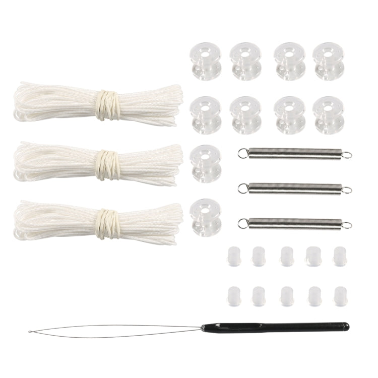 27 pièces / Set RV / Yacht Stores plissés Accessoires Cordon de tirage Bouchon de roue double Ressort
