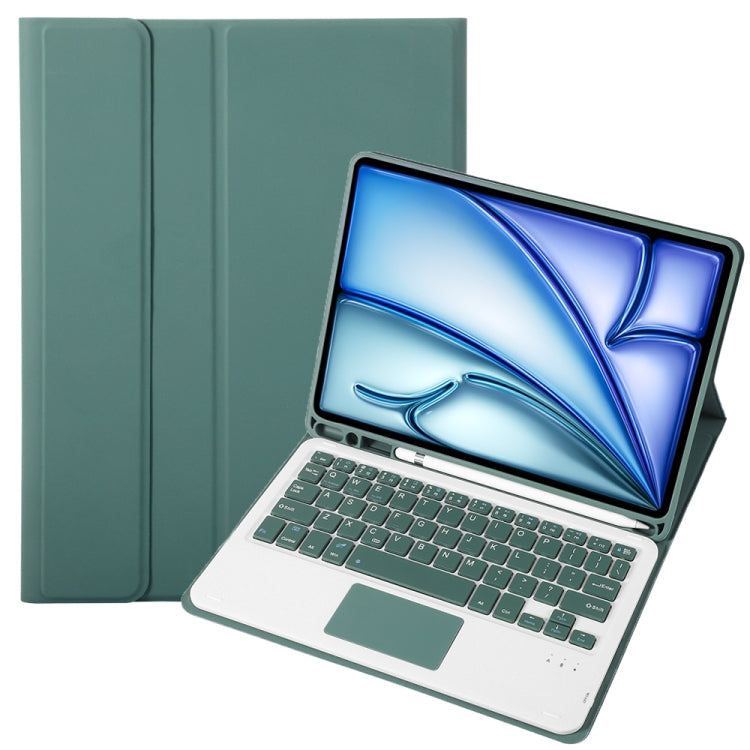 A098B-A Detachable Ultra-Thin Bluetooth Touch Keyboard Leather Tablet Case with Pen Slot, For iPad Air 11 2025 / 2024 / Air 5 10.9 / Air 4