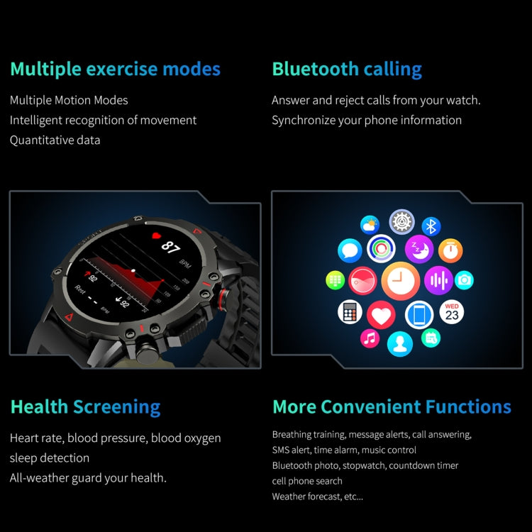 TF10 Pro 1.53 inch BT5.2 IP67 Sport Smart Watch, Support Bluetooth Call / Sleep / Blood Oxygen / Heart Rate / Long Sitting Health Monitor