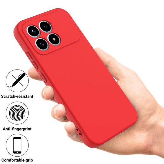 Solid Color Liquid Silicone Dropproof Full Coverage Phone Case