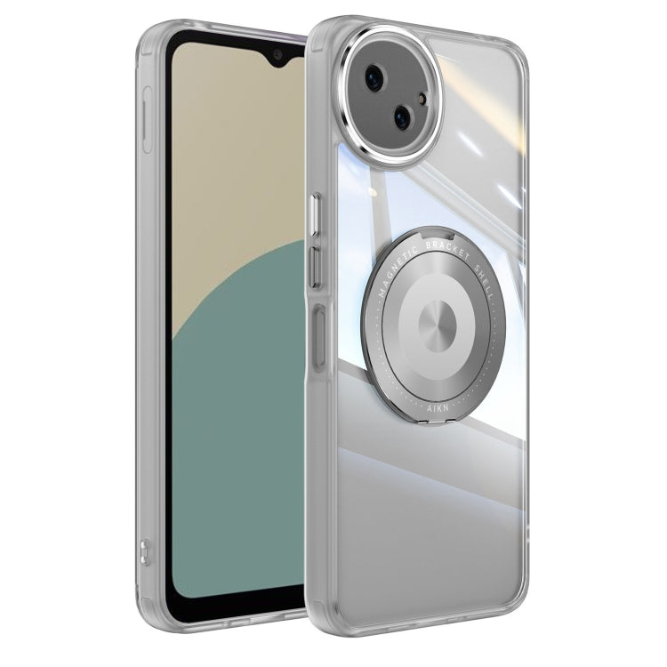 360 Holder Magsafe Acrylic Hybrid TPU Phone Case, For Sharp Aquos Wish6, For Sharp Aquos R10 5G, For Sharp Aquos Wish4 5G