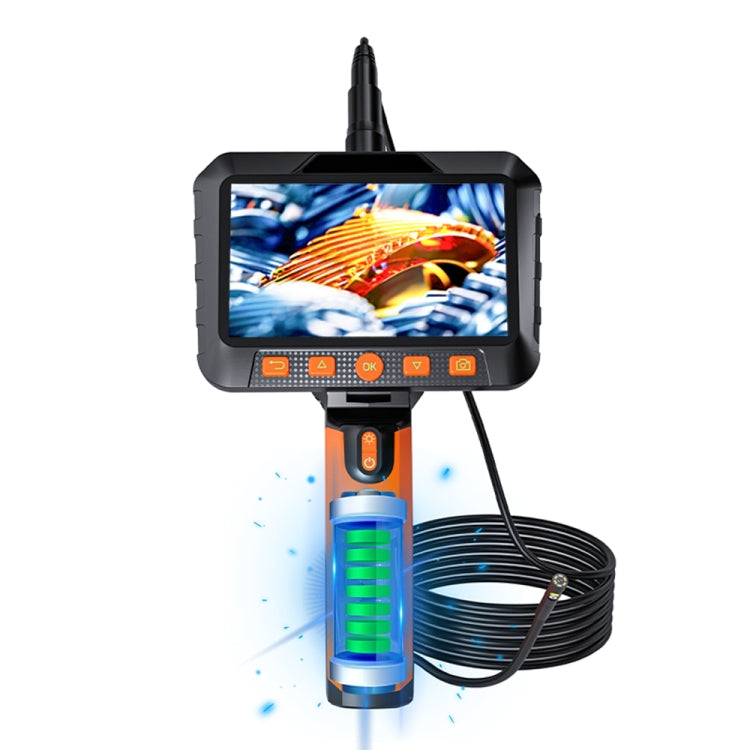 T27 5 inch IPS Color Screen 5.5mm Dual Camera Handheld Hard Cable HD Industrial Endoscope, 1m, 2m, 3.5m, 5m