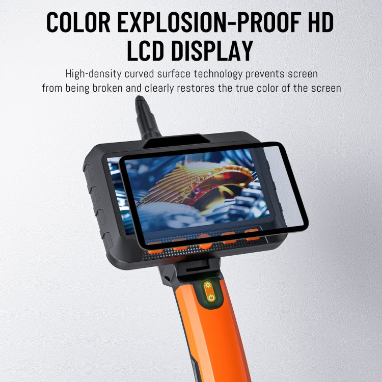 T27 5 inch IPS Color Screen 5.5mm Dual Camera Handheld Hard Cable HD Industrial Endoscope, 1m, 2m, 3.5m, 5m