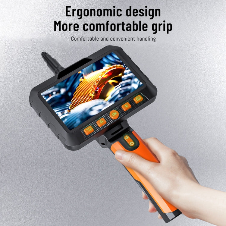 T27 5 inch IPS Color Screen 5.5mm Dual Camera Handheld Hard Cable HD Industrial Endoscope, 1m, 2m, 3.5m, 5m